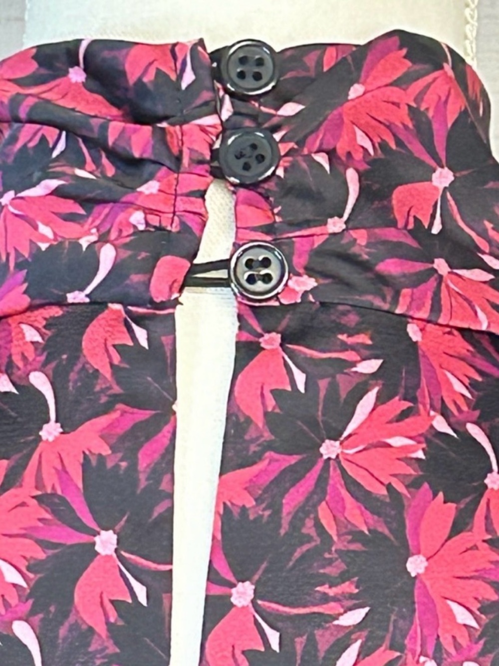 Ronny Kobo Collection Pink and Black High-Neck Keyhole Mini Dress - Picture 7 of 11